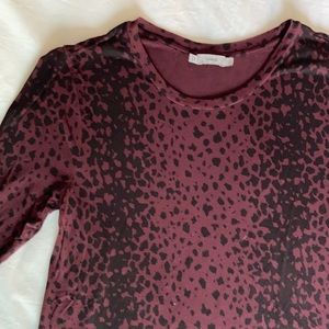Vince animal print top size large